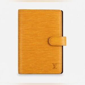 Louis Vuitton Tassil Yellow Epi Leather Ring Agenda Cover PM